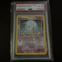 PSA 8 MT Wobbuffet 16/75 - Pokemon Neo Discovery WOTC - Image 2