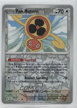 Fan Rotom Reverse Foil Pokemon SV07: Stellar Crown #118 - Image 1