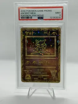 Ancient Mew - Pokemon 2000 Movie Promo - PSA 9 - Double Swirl🌀🌀 - Image 1