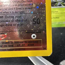 Entei 34/53 Wotc Black Star Promo Reverse Holo Damaged Pokemon - Image 5