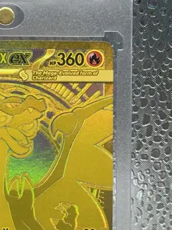 Mega Charizard X ex Gold Hyper Rare 130/094 Pokemon Phantasmal Flames English - Image 3