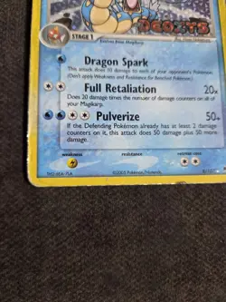 🔥GYARADOS Reverse Holo Rare #8/107 2005 Pokemon EX Deoxys - Image 4