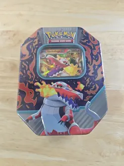 Sealed Pokemon TCG Paldea Partners Tin featuring Skeledirge ex - Image 1