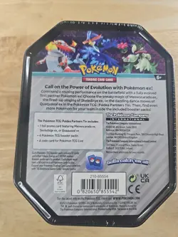 Sealed Pokemon TCG Paldea Partners Tin featuring Skeledirge ex - Image 4