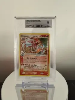 2006 POKEMON EX HOLON PHANTOMS GOLD STAR #102 GYARADOS-HOLO BGS 9, 10 Centering! - Image 2