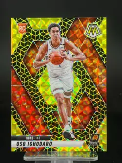2024-25 Panini Mosaic Oso Ighodaro Rookie Spectris Gold #03/10 RC Suns 🔥🔥 - Image 1