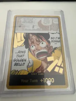 One Piece Gold Don!! Luffy Ring That Golden Bell English OP15 Kami’s Island - Image 1