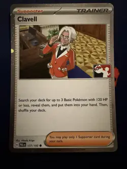 Clavell 177/193 Play! Prize Pack Series 4 Stamped Promo Cosmos Holo Pokemon NM - Image 1