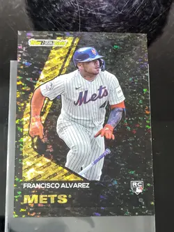 2023 Topps Black Gold black Francisco Alvarez rookie /299 New York Mets READ - Image 1