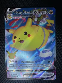 Pokemon TCG Flying Pikachu Vmax Celebrations 007/025 Holo Ultra Rare - Image 1