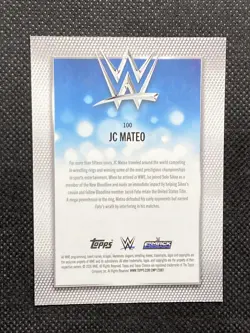 2026 Topps Chrome WWE JC Mateo Purple Mini Diamond Refractor #/75 #100 - Image 2