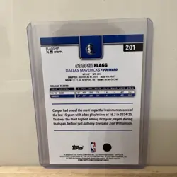 2025 Topps Cooper Flagg (RC) #201 Dallas Mavericks - Image 2