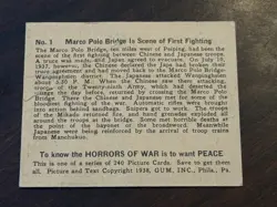 1938 Horrors of War lot x 2 Hitler #286 & Marco Polo #1 - Image 5