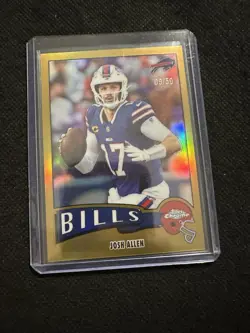 2025 Topps Chrome Josh Allen Gold /50 1975 Refractor - Image 1