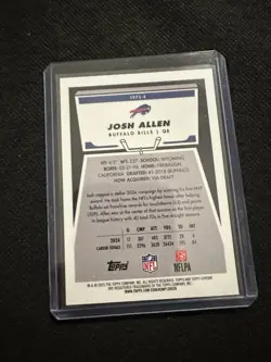 2025 Topps Chrome Josh Allen Gold /50 1975 Refractor - Image 2