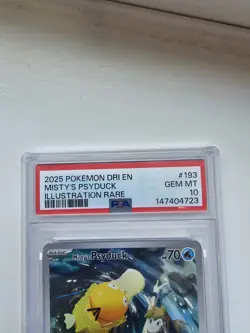 Misty's Psyduck 193/182 - Destined Rivals - Illustration Rare - Pokemon - PSA 10 - Image 2