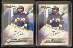 (2) ZYHIR HOPE 2025 BOWMAN'S BEST BASEBALL BEST OF 2025 AUTO RC LA DODGERS - Image 1