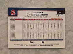 2025 Topps Chrome Gilded Collection Refractor #100 Hank Aaron #/99 Braves HOF - Image 2