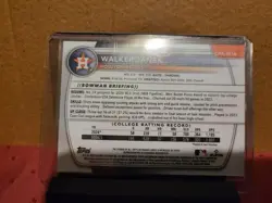 2025 bowman chrome walker janek gold rookie autograph 04/50 astros wow - Image 2