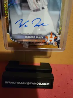 2025 bowman chrome walker janek gold rookie autograph 04/50 astros wow - Image 3