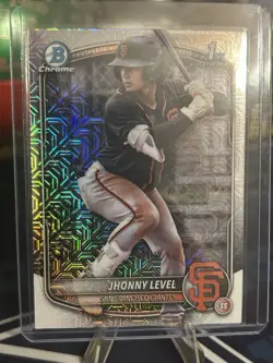 2025 Bowman - Chrome Prospects Jhonny Level #BCP-147 Mojo Refractor (RC) - Image 1