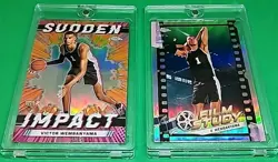 2023-24 Topps Chrome VICTOR WEMBANYAMA Silver Sudden Impact & Film Study 🏀🔥 - Image 2