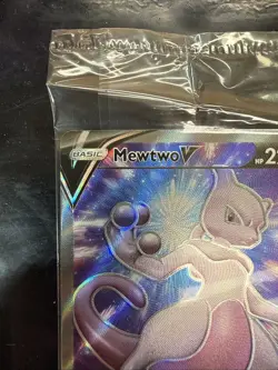 Mewtwo V SWSH229 Black Star Promo Holo Sealed Pokemon Card NM/M - Image 2
