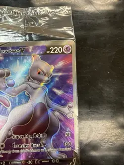 Mewtwo V SWSH229 Black Star Promo Holo Sealed Pokemon Card NM/M - Image 3