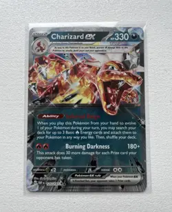 Pokemon Charizard EX Holo Double Rare Card - 125/197 - Obsidian Flames - MINT - Image 1