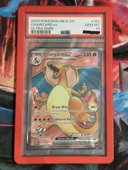 2023 CHARIZARD EX ULTRA RARE SCARLET & VIOLET 151 POKEMON PSA 10 GEM MINT #183 - Image 1