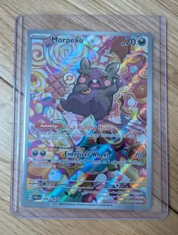 Pokemon TCG Morpeko Illustration Rare Card S&V Paradox Rift 206/182 - Image 1