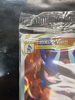 Lucario VSTAR Black Star Promo SWSH291 Full Art Holo Sealed - Image 2