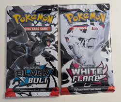 Pokemon TCG Black Bolt & White Flare Sealed Booster Pack Set: 2 Packs total - Image 1