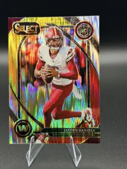 🔥🏈JAYDEN DANIELS 2024 Select Club Level Black & Orange Shock Prizm SP RC!🏈🔥 - Image 1