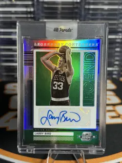 2021-22 Contenders Optic Larry Bird Legendary Holo Prizm Auto #/99 Celtics - Image 3