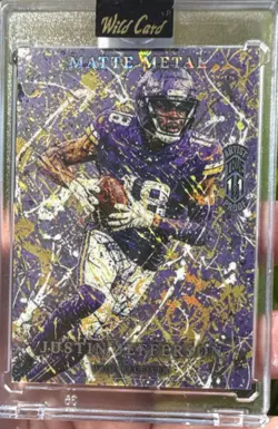 Wild Card Matte Metal Artist Proof 1/1 Justin Jefferson Football 2026 #MMAPPLa1… - Image 1