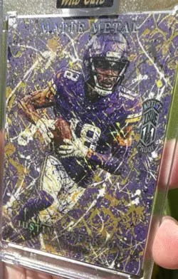 Wild Card Matte Metal Artist Proof 1/1 Justin Jefferson Football 2026 #MMAPPLa1… - Image 2