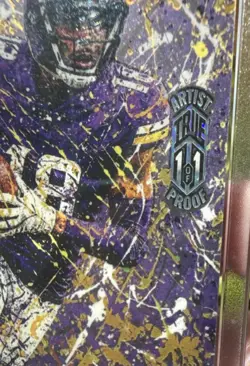 Wild Card Matte Metal Artist Proof 1/1 Justin Jefferson Football 2026 #MMAPPLa1… - Image 3