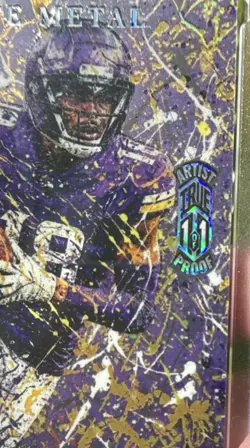 Wild Card Matte Metal Artist Proof 1/1 Justin Jefferson Football 2026 #MMAPPLa1… - Image 4