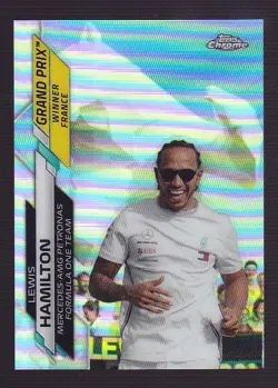 Lewis Hamilton #140 2020 Topps Chrome Formula 1 F1 Card Refractor - Image 1