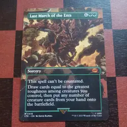 Mtg Last March Of The Ents NM/M Borderless The Lord Of The Rings Mythic Card - Image 1