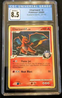 CGC 8.5 Charizard G 20/147 Regular Rare Supreme Victors Pokemon Card - Image 1