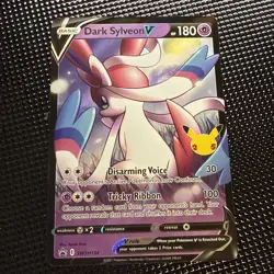 Dark Sylveon V - Pokemon TCG Celebrations Black Star Promo Pokemon Card SWSH134 - Image 1