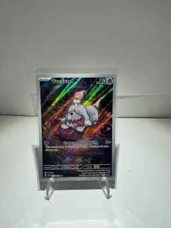 Pokemon TCG Greavard Scarlet & Violet Base Set Holo Card 214/198 Illustration - Image 1