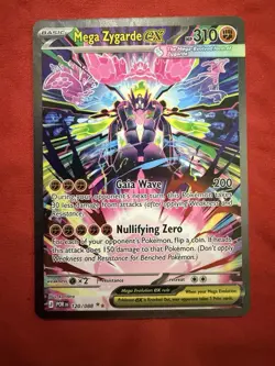 Pokemon Mega Zygarde EX Mega Evolution Foil Card POR 120/088 - Image 1