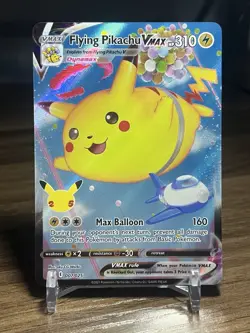 Pokemon Celebrations Flying Pikachu VMAX Holo Full Art Ultra Rare Card 007/025 - Image 1