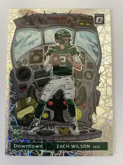 2021 Panini Donruss Optic Downtown Zach Wilson RC #DT-34 NRMT/MT - Image 1