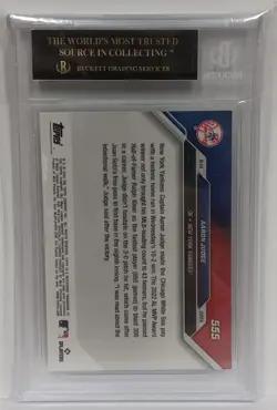 2024 TOPPS NOW ✔ AARON JUDGE #555 BGS 10 BLACK LABEL | Fastest 300 HRs | POP 12 - Image 2