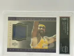 1999-00 Upper Deck Legends Wilt Chamberlain Legendary Jersey (GU) #WC-J, 9 MINT - Image 1