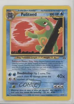 Politoed Pokemon Neo Discovery #27 2001 - Image 1